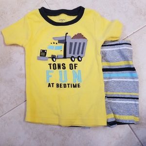 EUC Carter Dump truck PJs